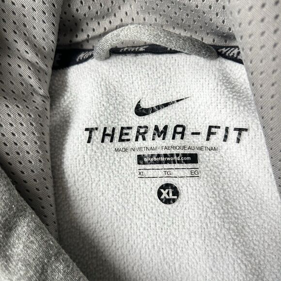 Nike Hoodie Mens XL Therma-Fit Pocket Pullover Gray/Black - Picture 6 of 12